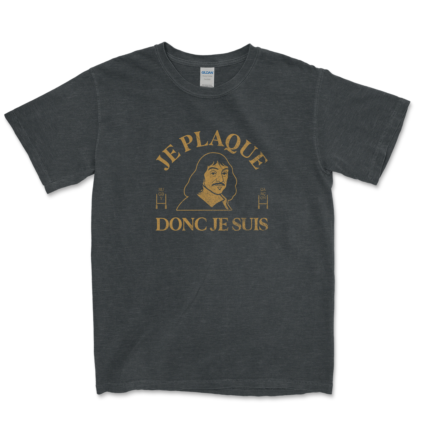 T-shirt Rugby Je Plaque Donc Je Suis – Descartes Ovale Edition