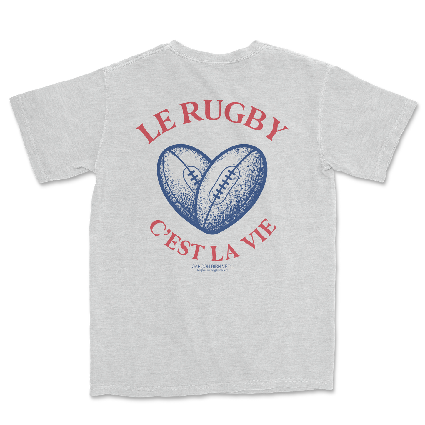 T-shirt Rugby Cœur – Le Rugby C’est la Vie