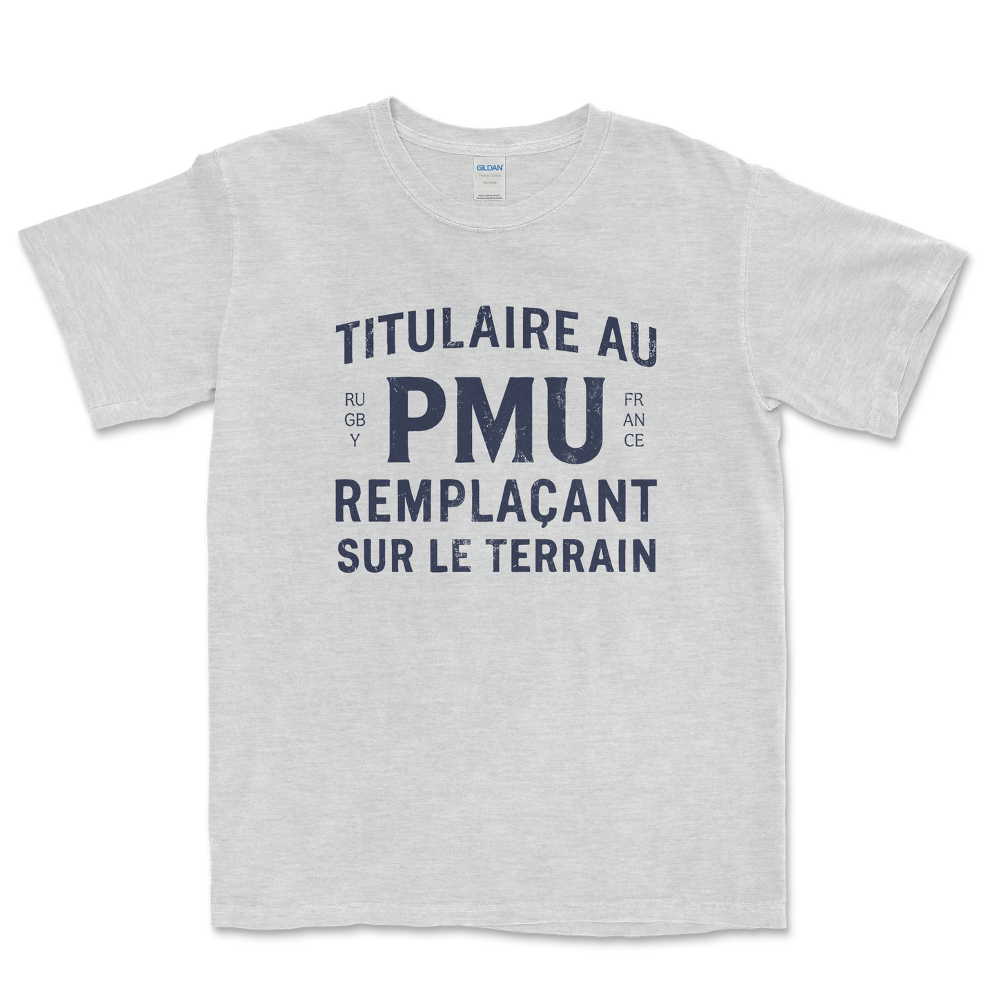 T-shirt Rugby – Titulaire au PMU remplaçant sur le terrain