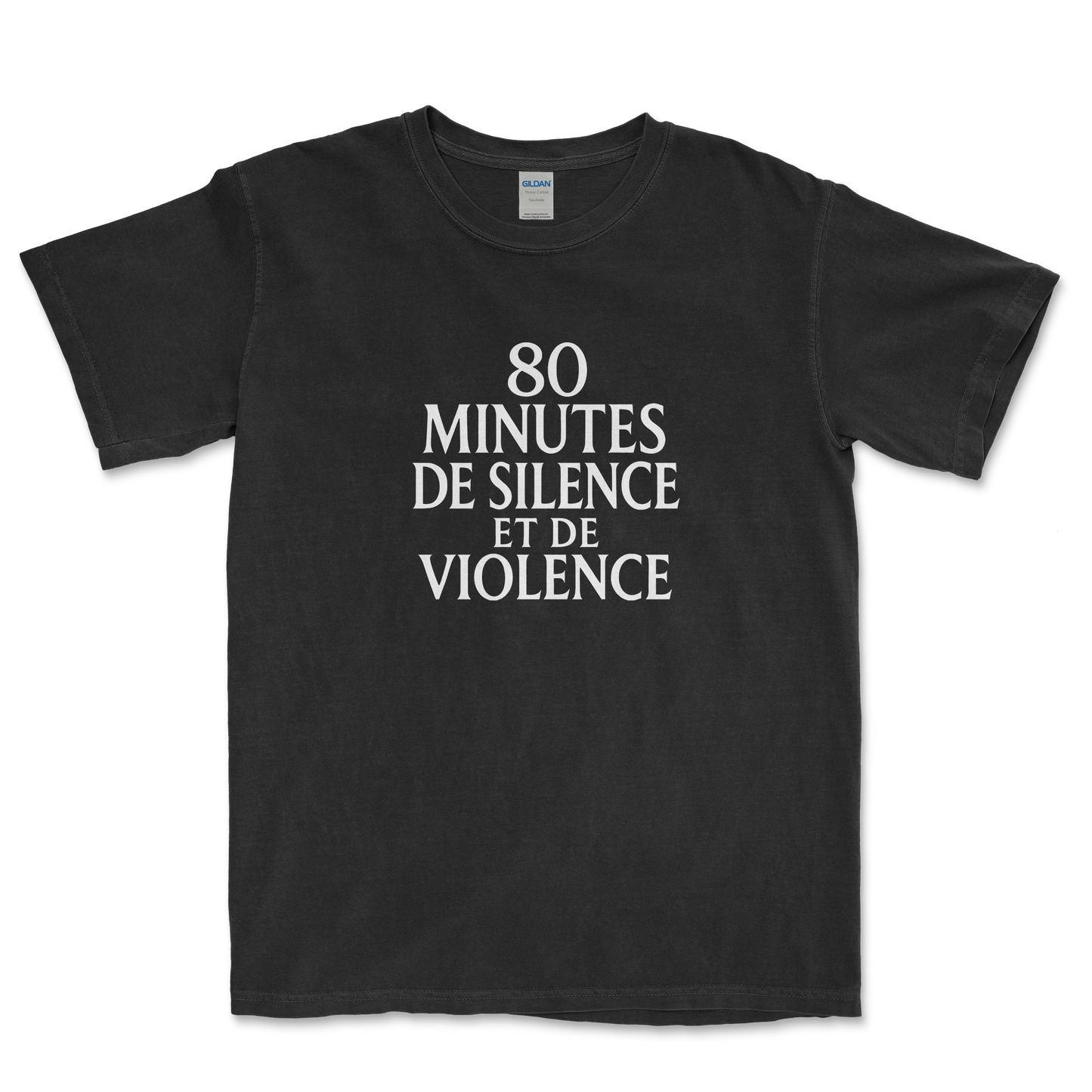 T-shirt Rugby – 80 Minutes de Silence et de Violence