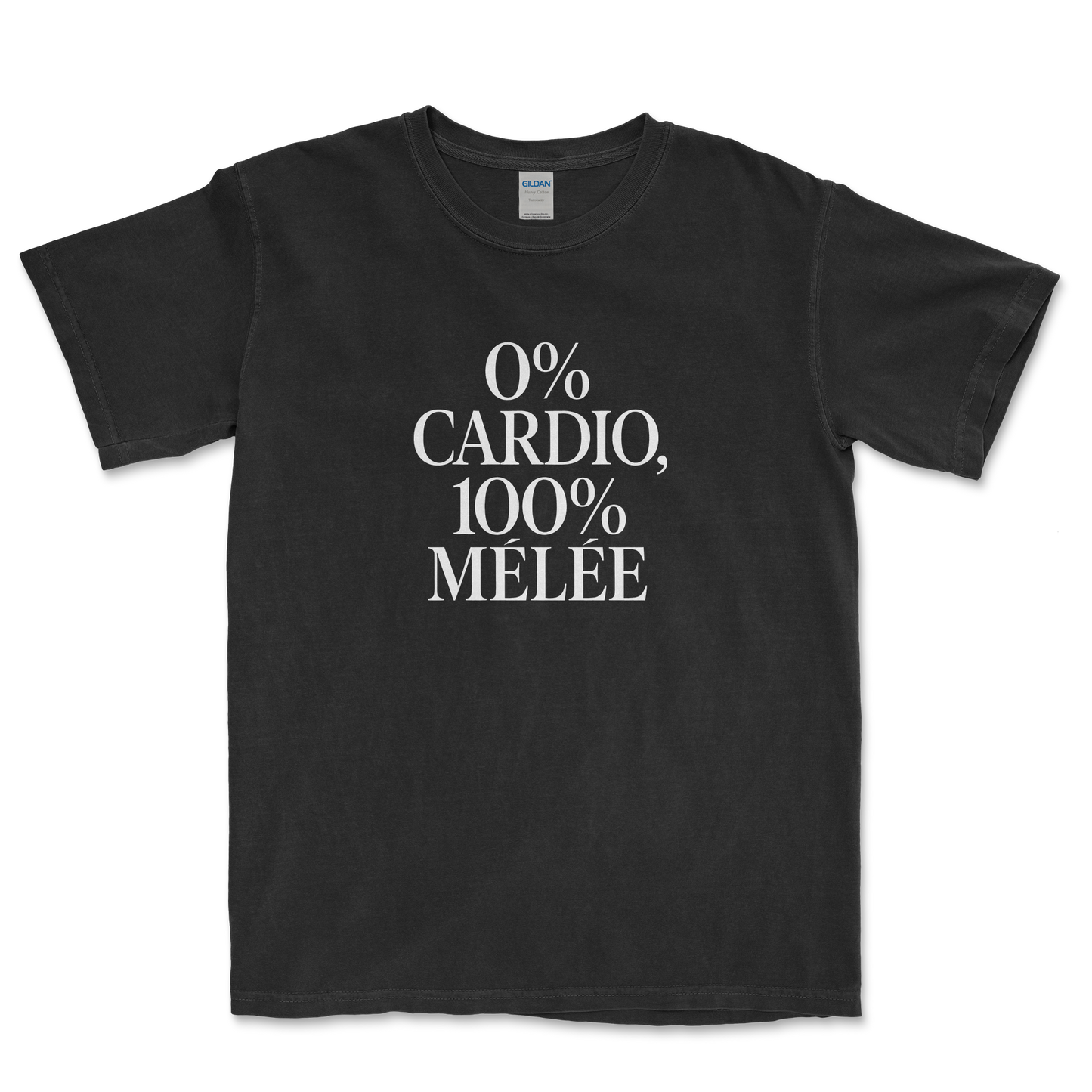 T-shirt Rugby – 0% Cardio, 100% Mêlée