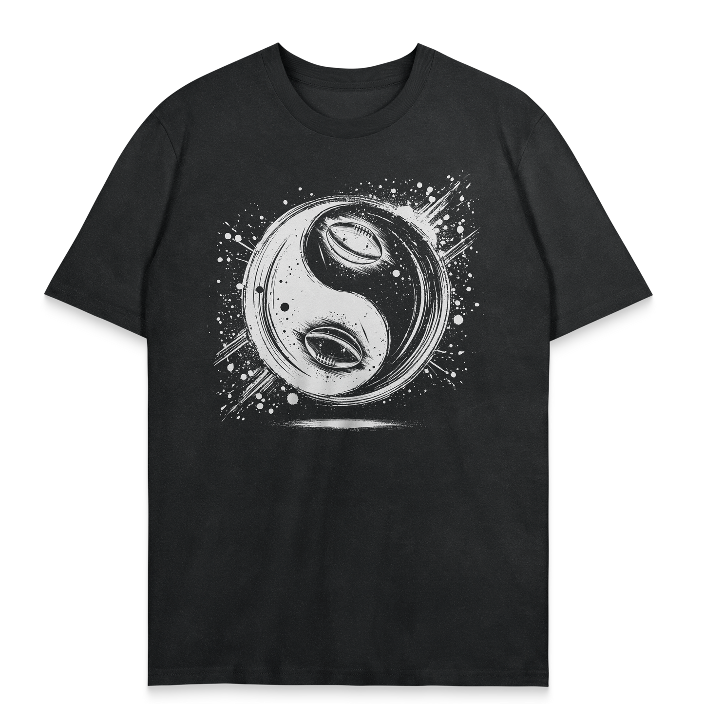 T-shirt Rugby Philosophie – Yin & Yang Ovale