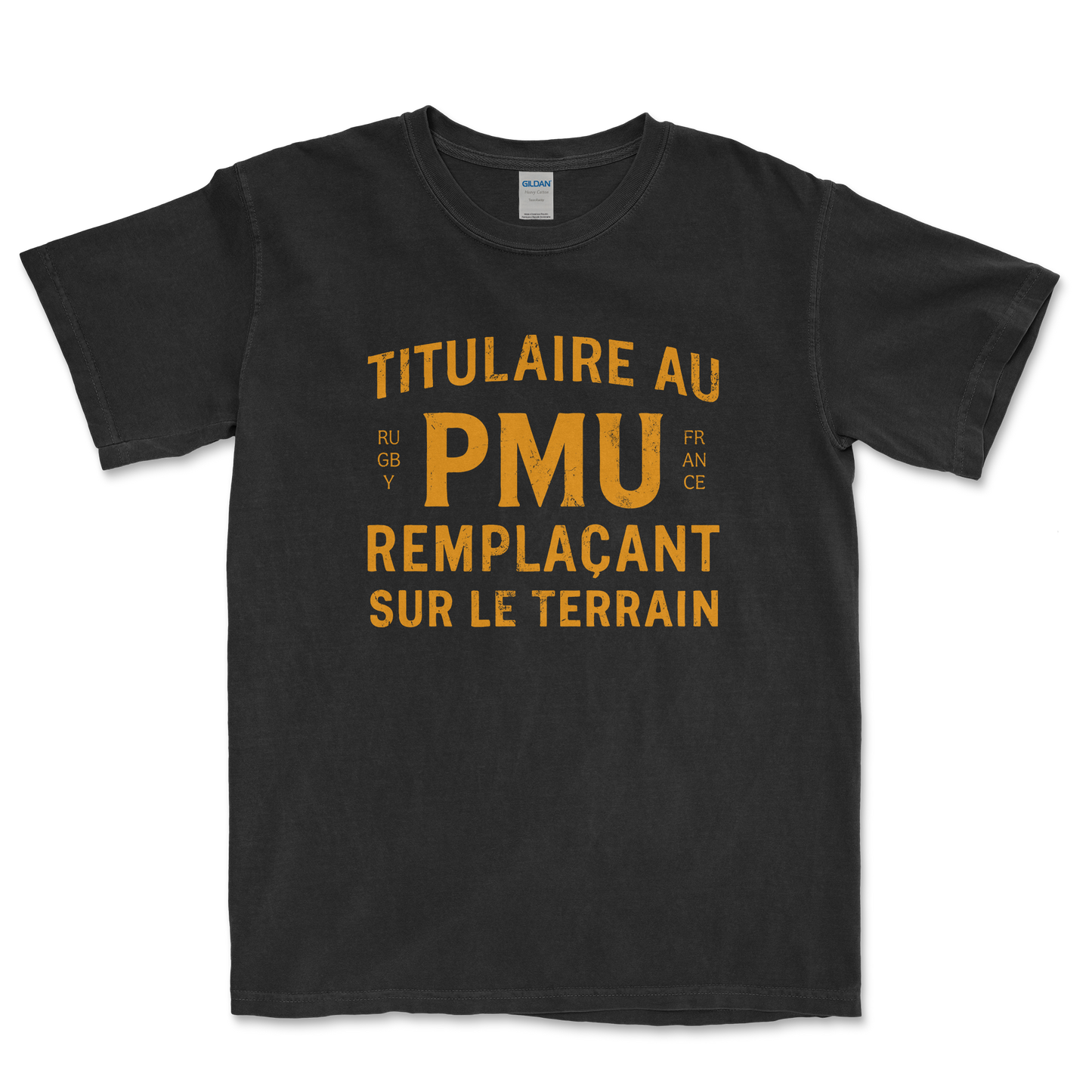 T-shirt Rugby – Titulaire au PMU remplaçant sur le terrain