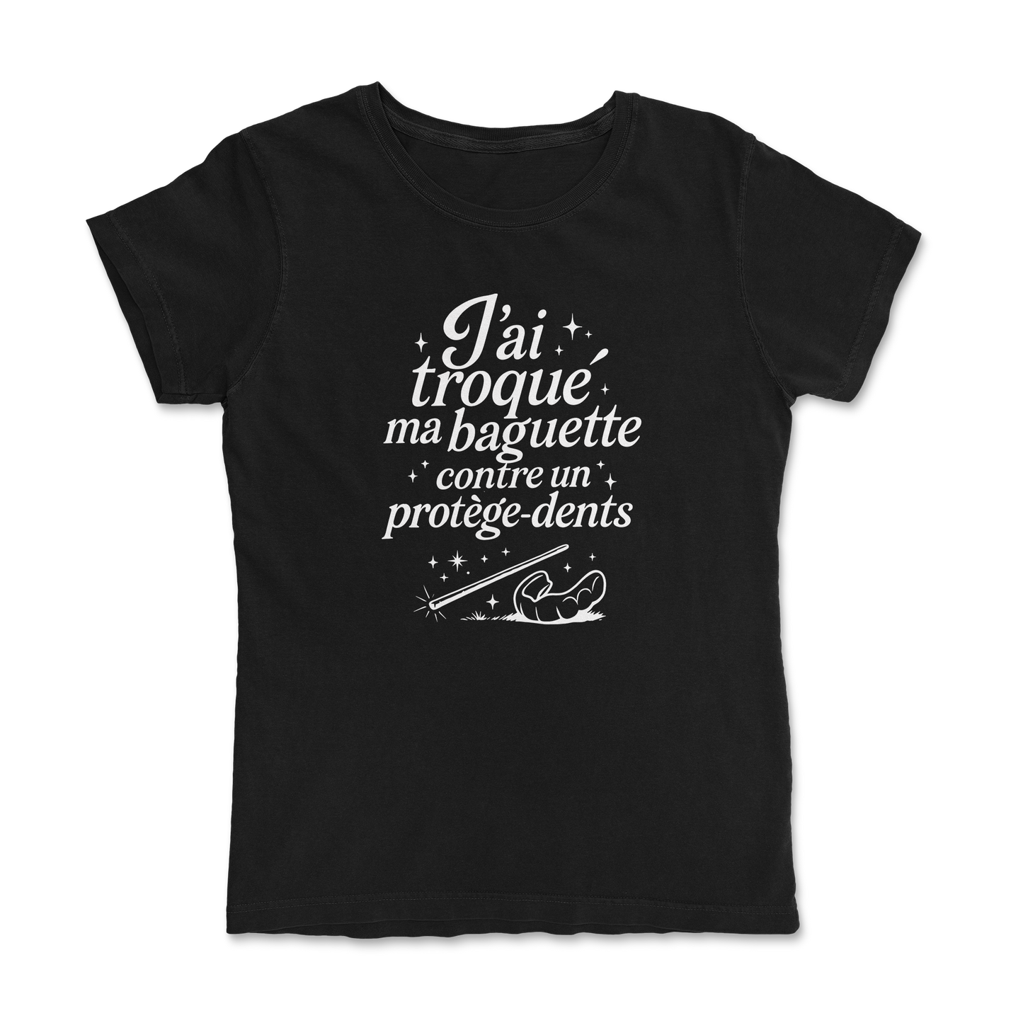 T-shirt Rugby Femme – J’ai troqué ma baguette contre un protège-dents