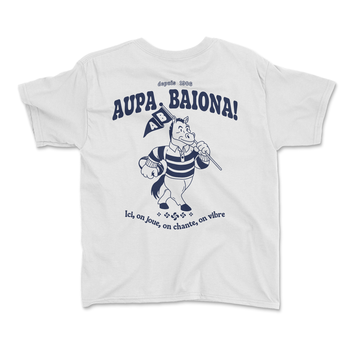 T-shirt Rugby Enfant Bayonne – Aupa Baiona, Esprit Basque