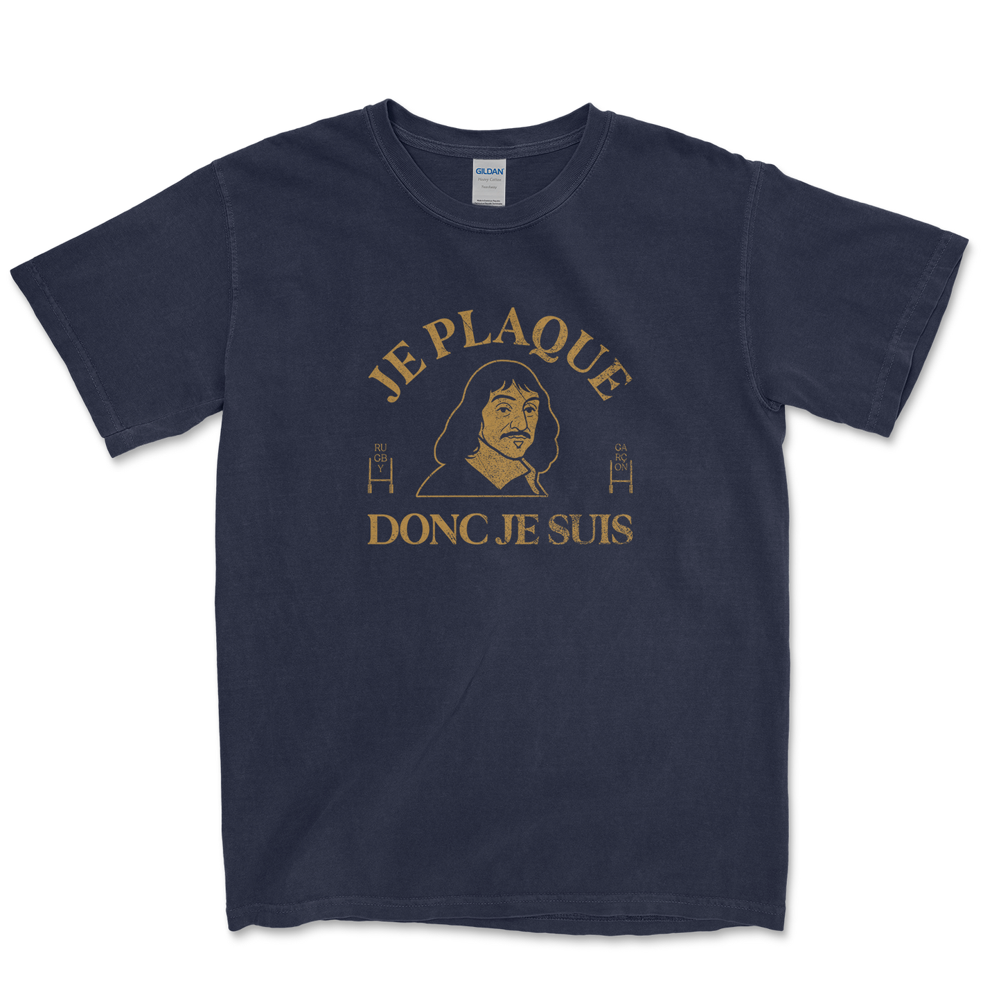 T-shirt Rugby Je Plaque Donc Je Suis – Descartes Ovale Edition