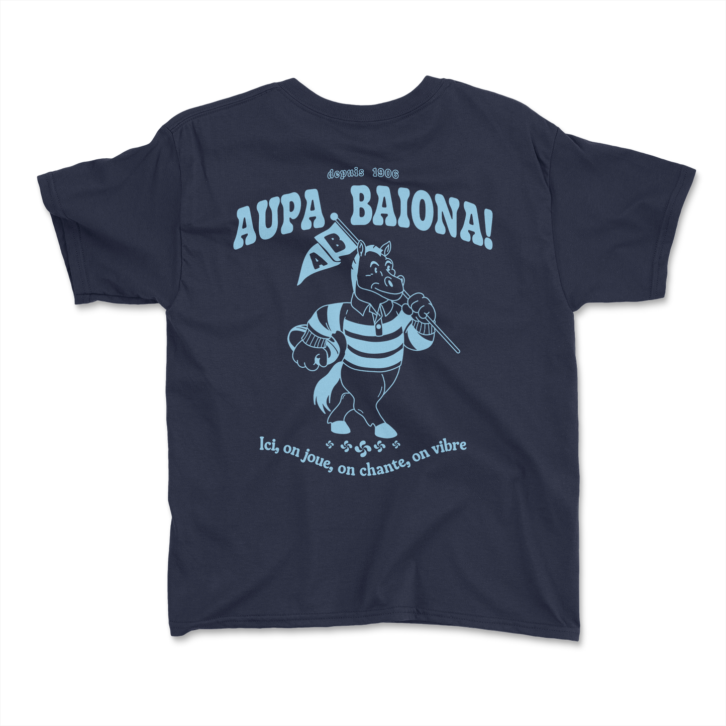 T-shirt Rugby Enfant Bayonne – Aupa Baiona, Esprit Basque