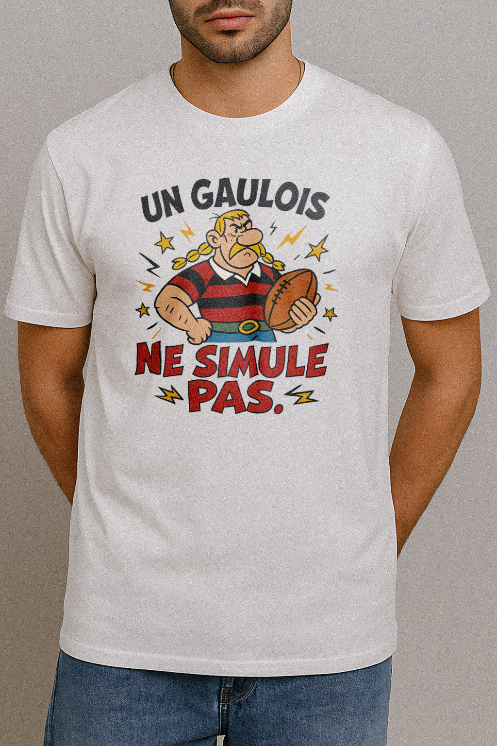 T-shirt Rugby – Un Gaulois ne Simule Pas