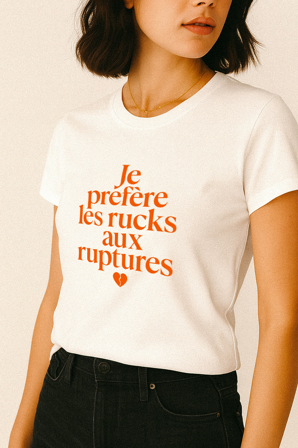T-shirt Rugby Femme – Je préfère les rucks aux ruptures