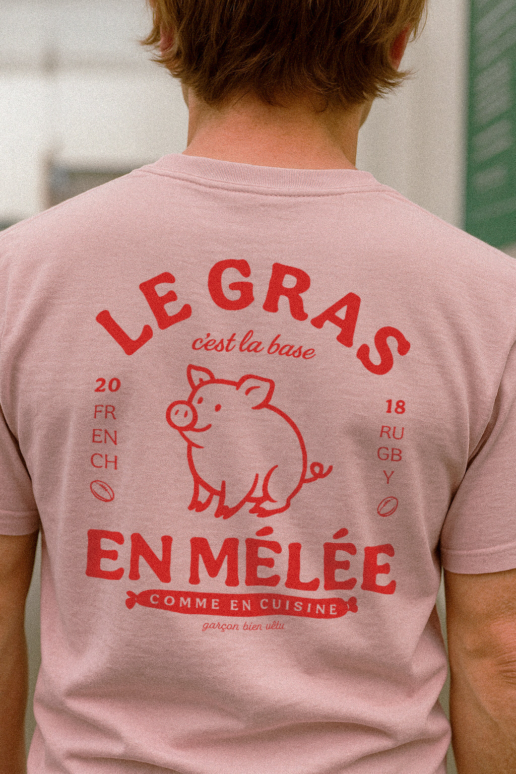 T-Shirt rugby – Le gras c'est la base en mélée
