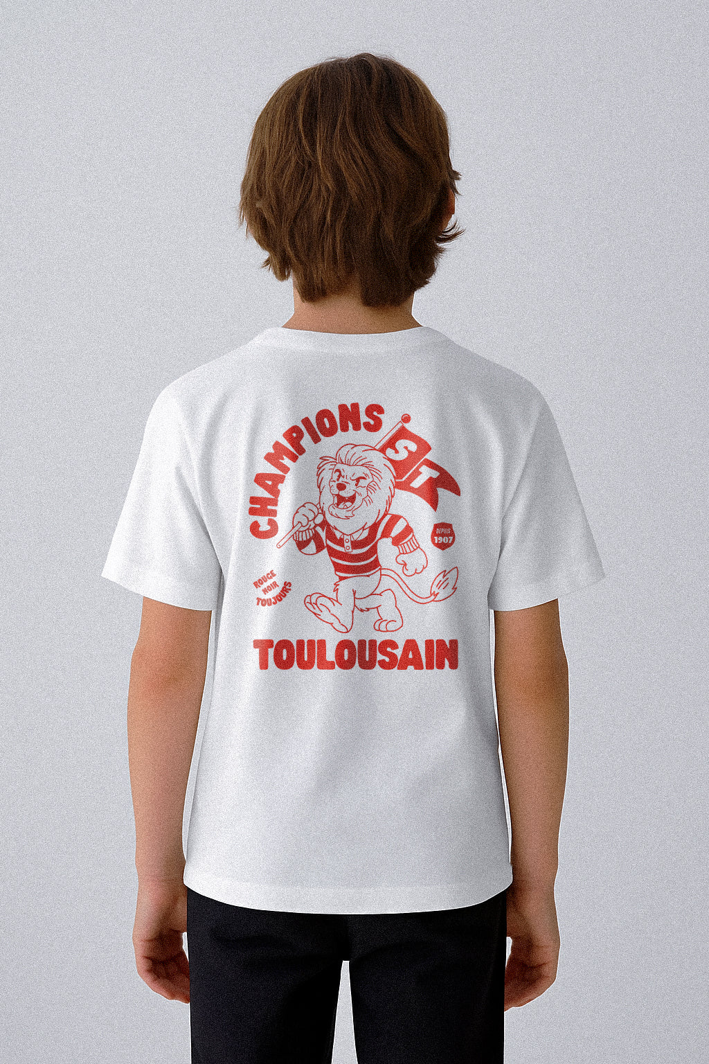T-shirt Rugby Enfant Toulouse – Stade Toulousain, Rouge & Noir