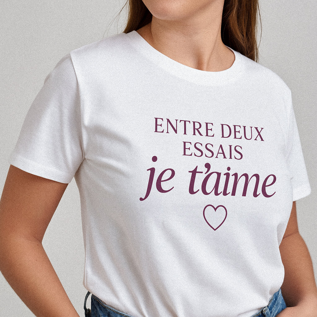 T-shirt Rugby Femme – Entre deux essais, je t’aime
