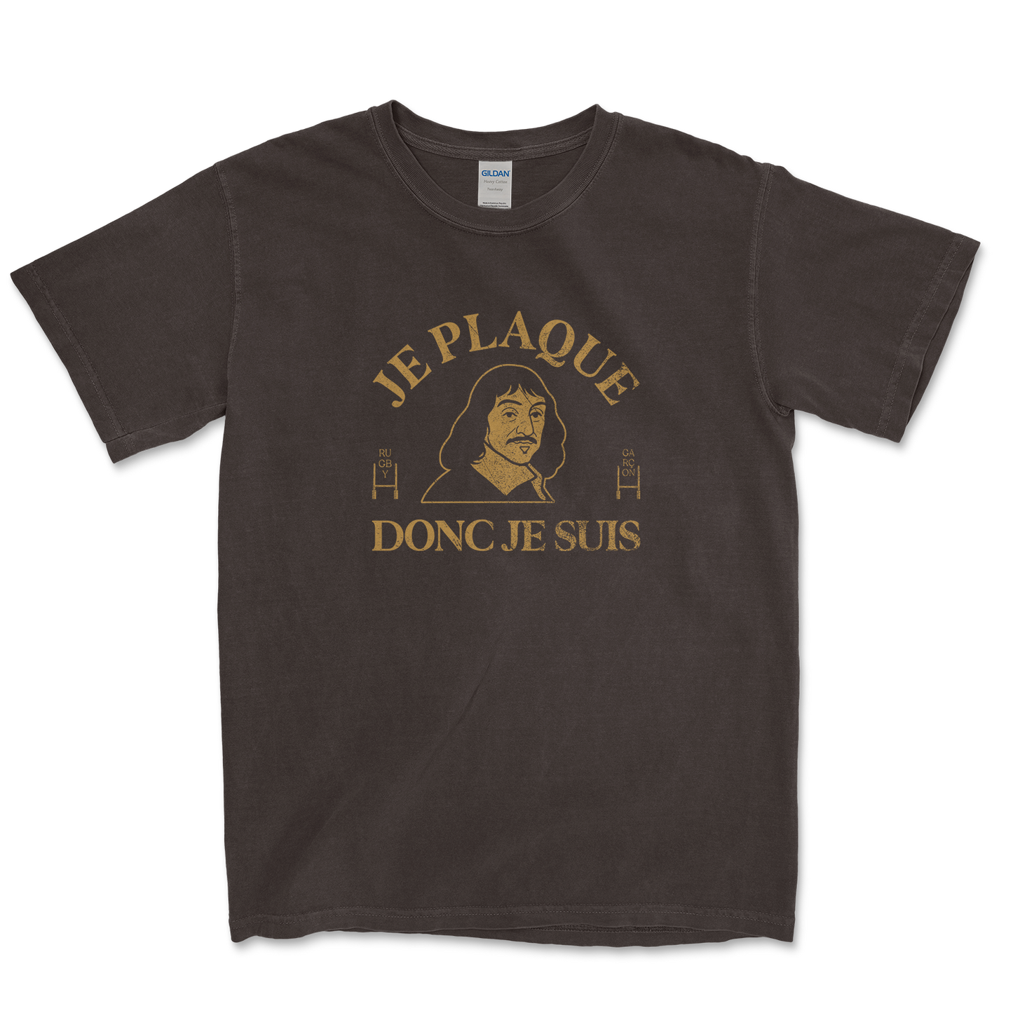 T-shirt Rugby Je Plaque Donc Je Suis – Descartes Ovale Edition