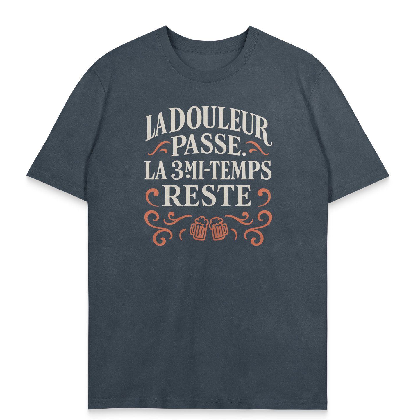 T-shirt Rugby – La Douleur Passe, la 3e Mi-temps Reste