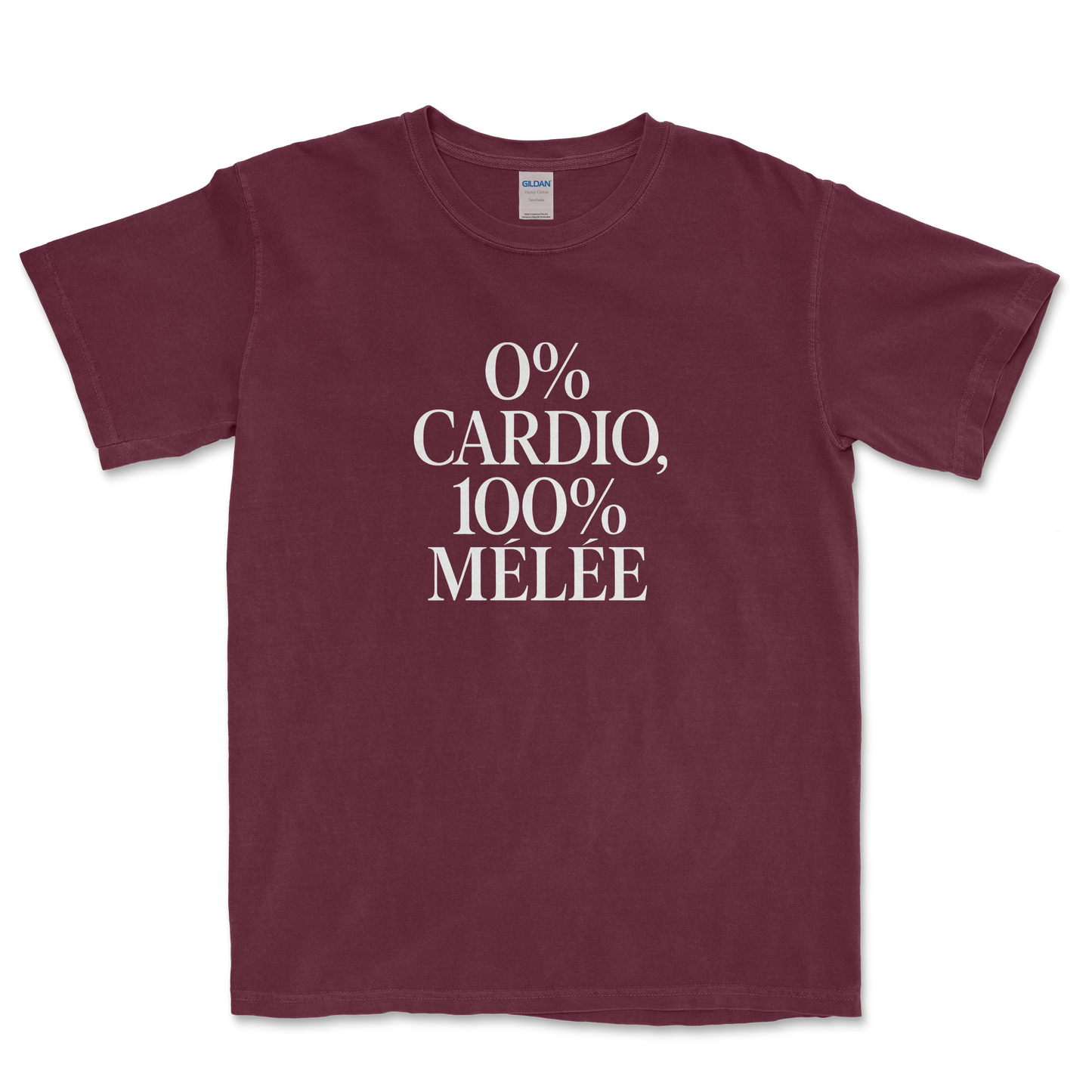T-shirt Rugby – 0% Cardio, 100% Mêlée