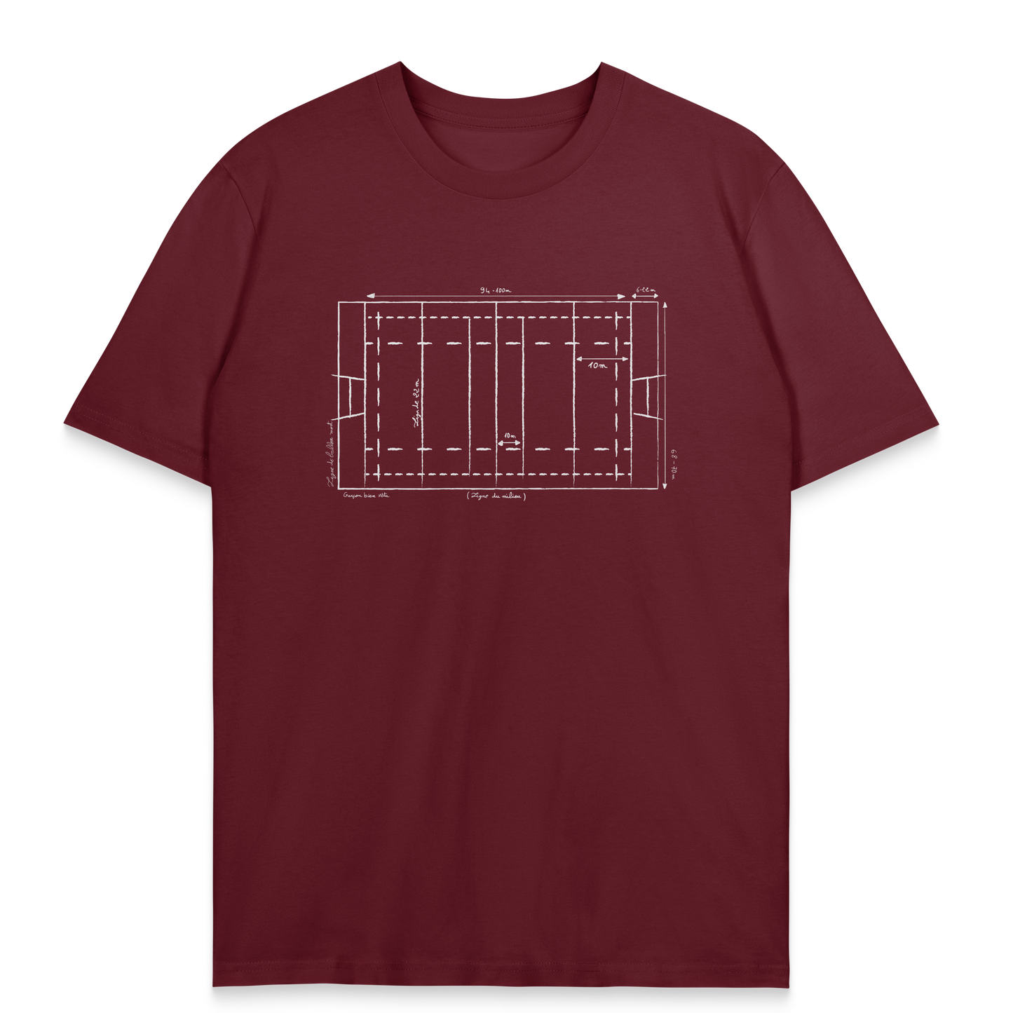 T-shirt Rugby Technique – Plan du Terrain