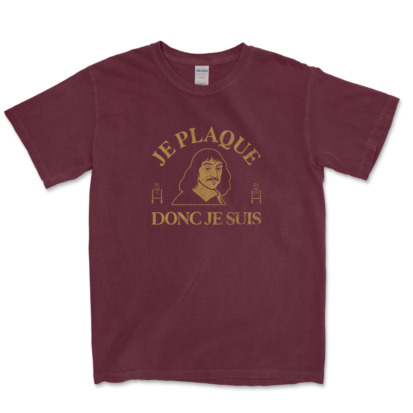 T-shirt Rugby Je Plaque Donc Je Suis – Descartes Ovale Edition