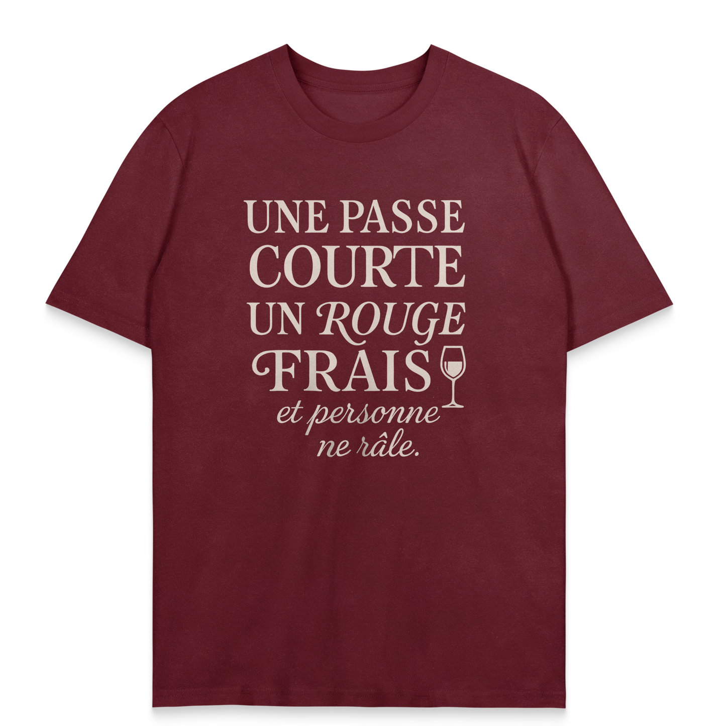 T-shirt Rugby Humour – Passe Courte & Rouge Frais
