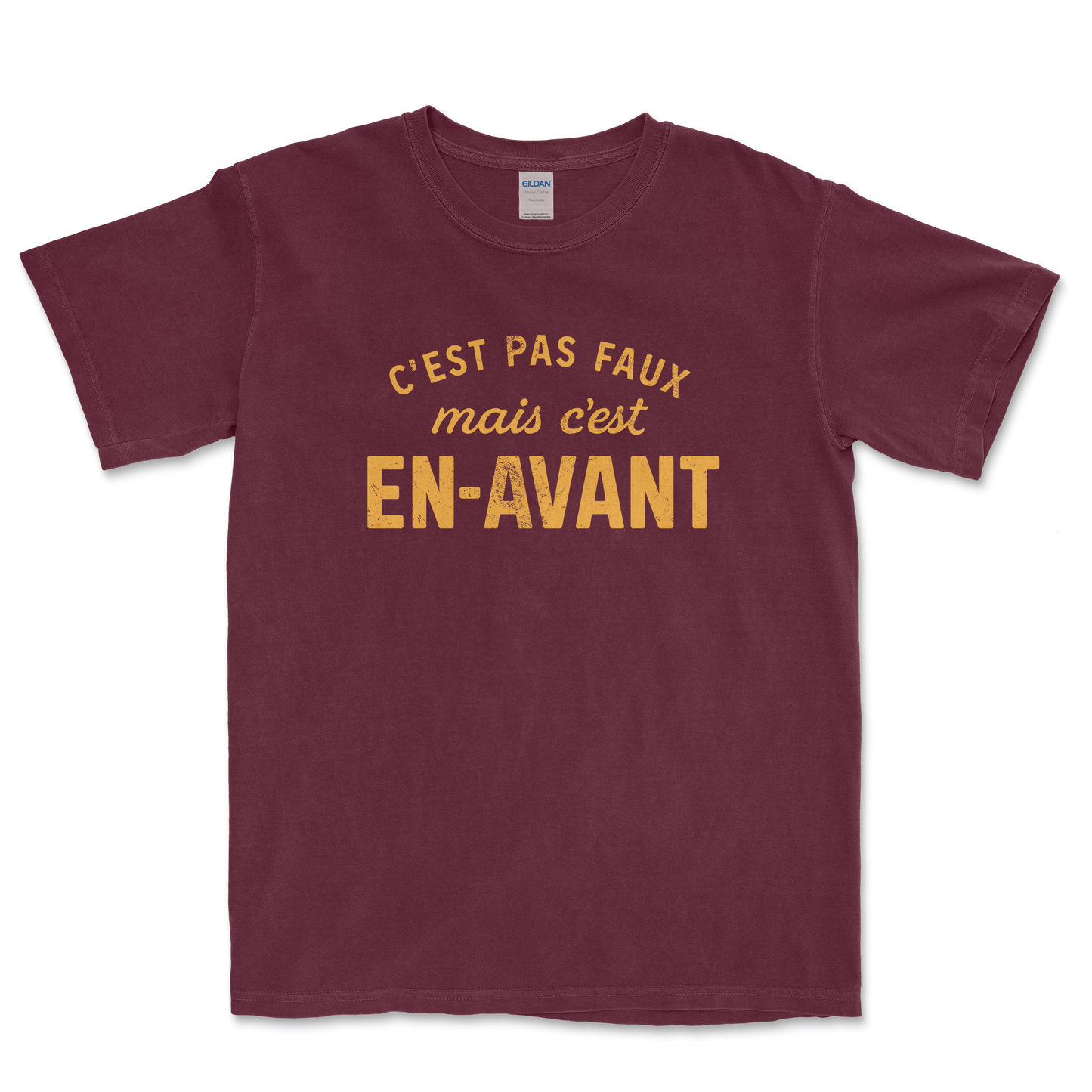 T-shirt Rugby – C’est pas faux mais c’est en-avant