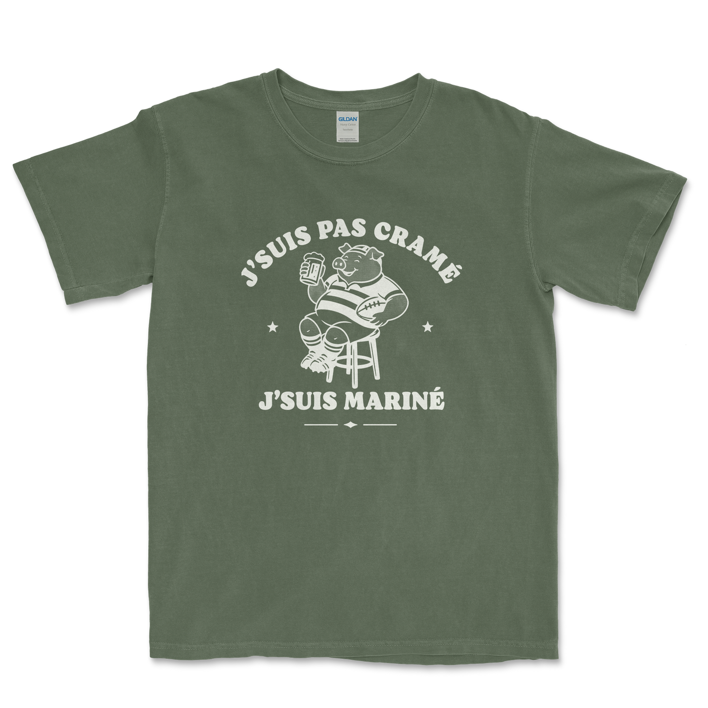 T-Shirt Rugby – J’suis pas cramé j’suis mariné