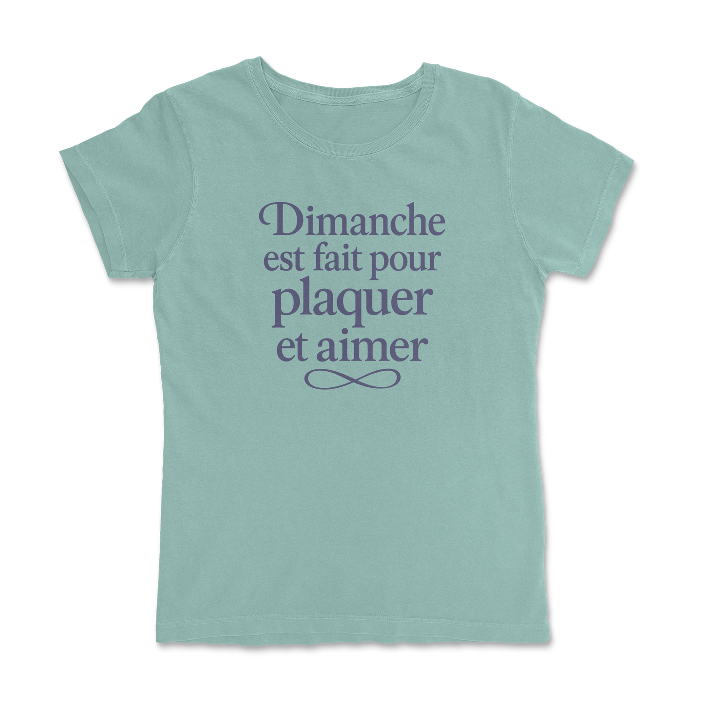 T-shirt rugby femme – Dimanche est fait pour plaquer et aimer
