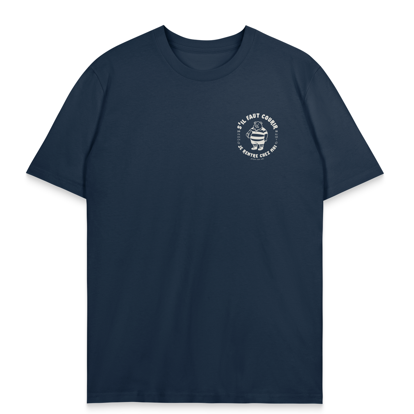 T-shirt rugby – S’il faut courir je rentre chez moi