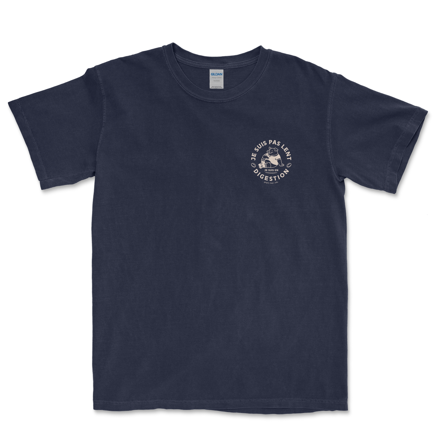 T-shirt Rugby Humour – Je Suis Pas Lent Je Suis en Digestion