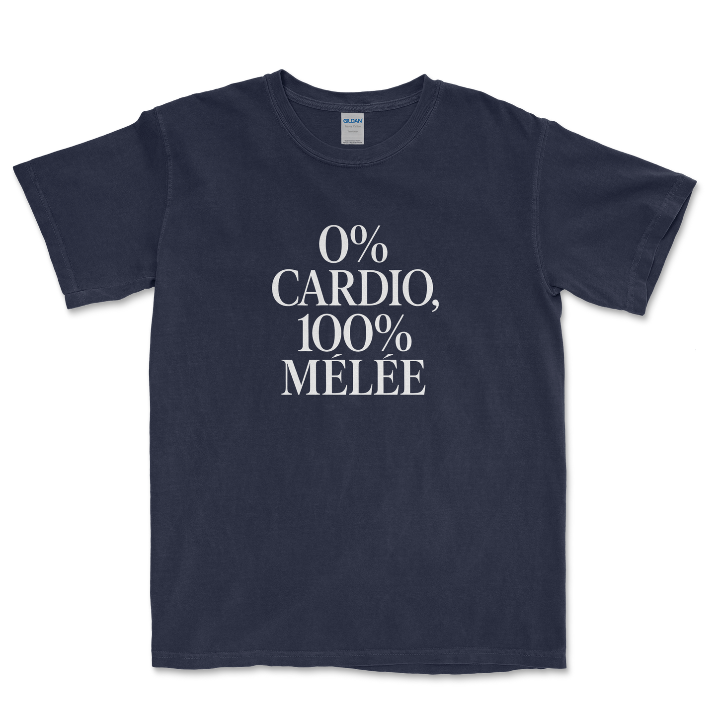 T-shirt Rugby – 0% Cardio, 100% Mêlée
