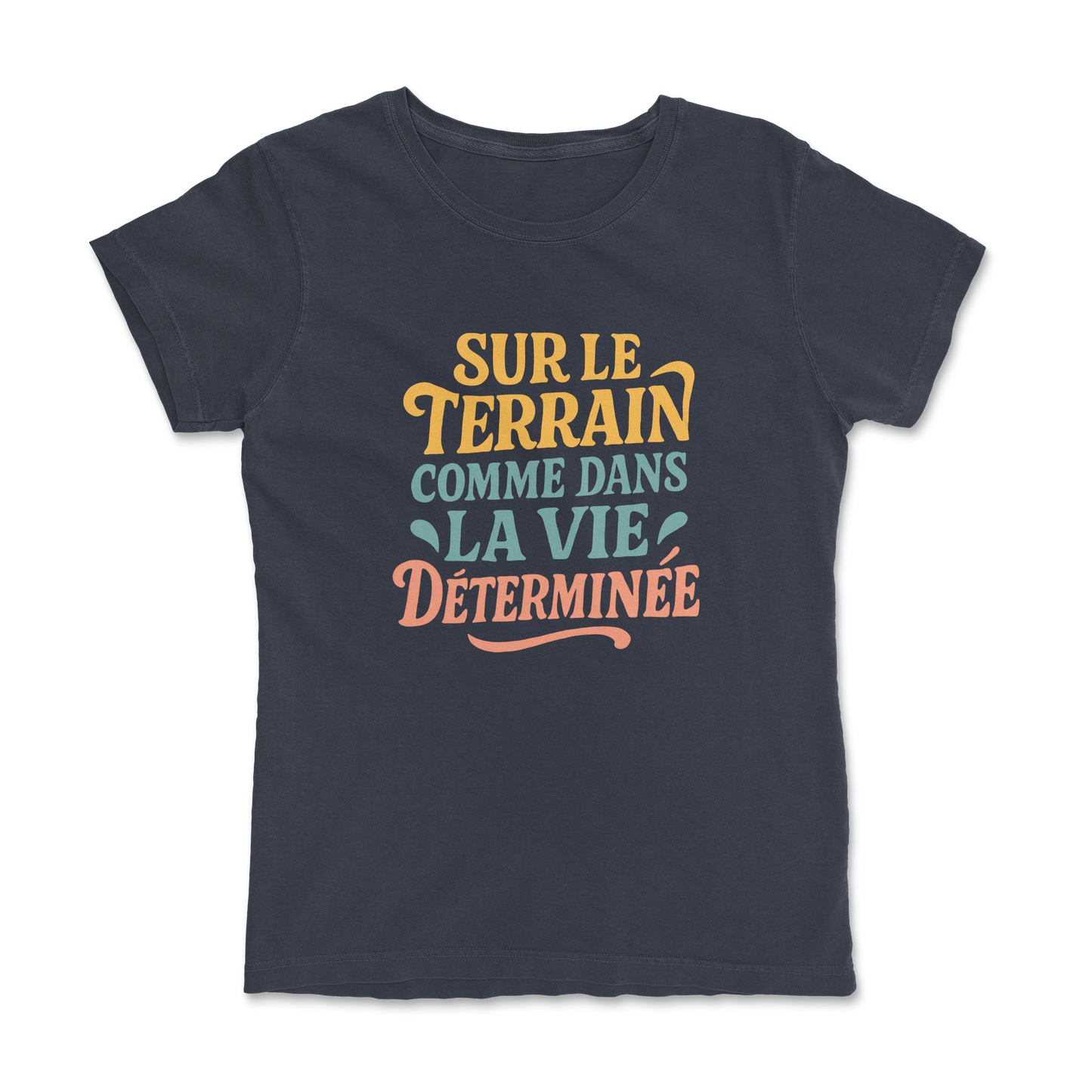 T-shirt Rugby Femme – Déterminée sur le Terrain et dans la Vie