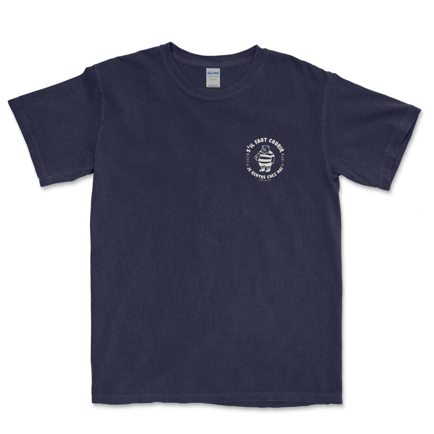 T-shirt rugby – S’il faut courir je rentre chez moi