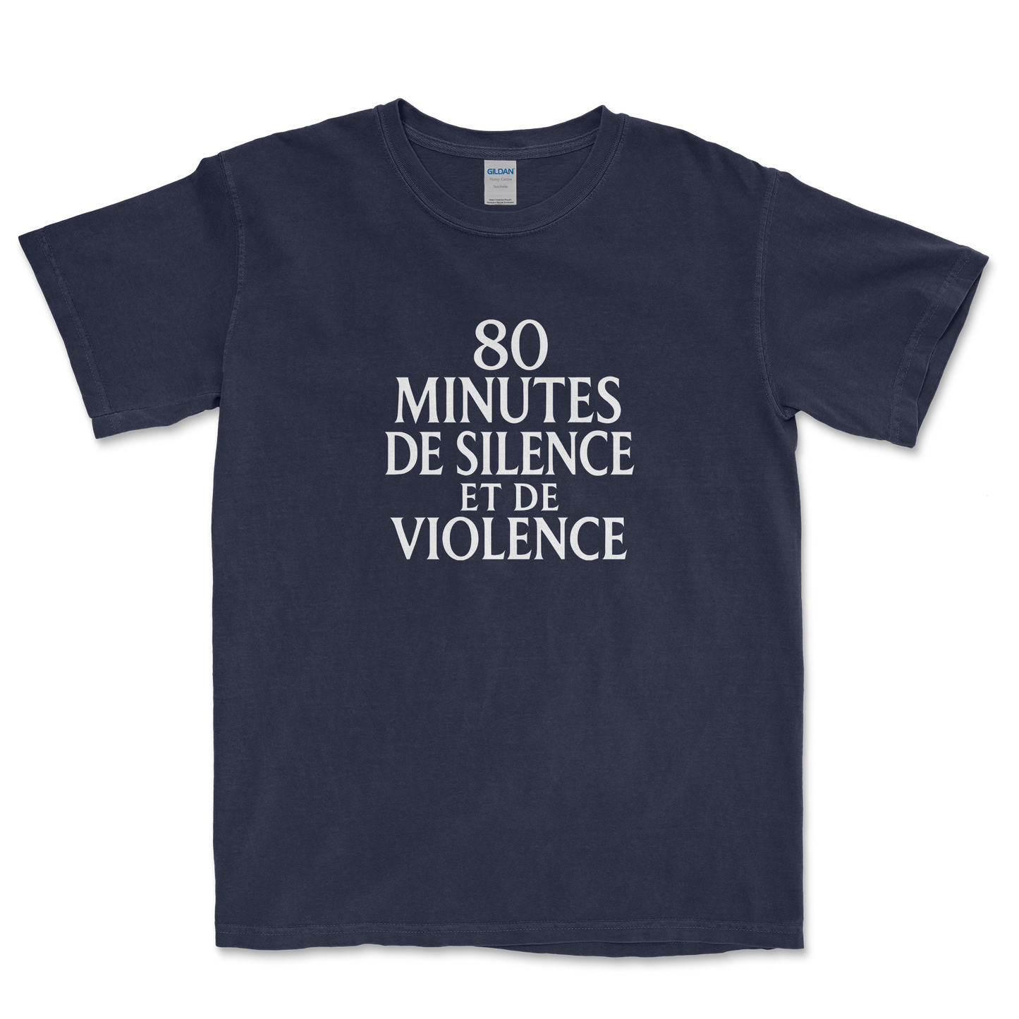 T-shirt Rugby – 80 Minutes de Silence et de Violence
