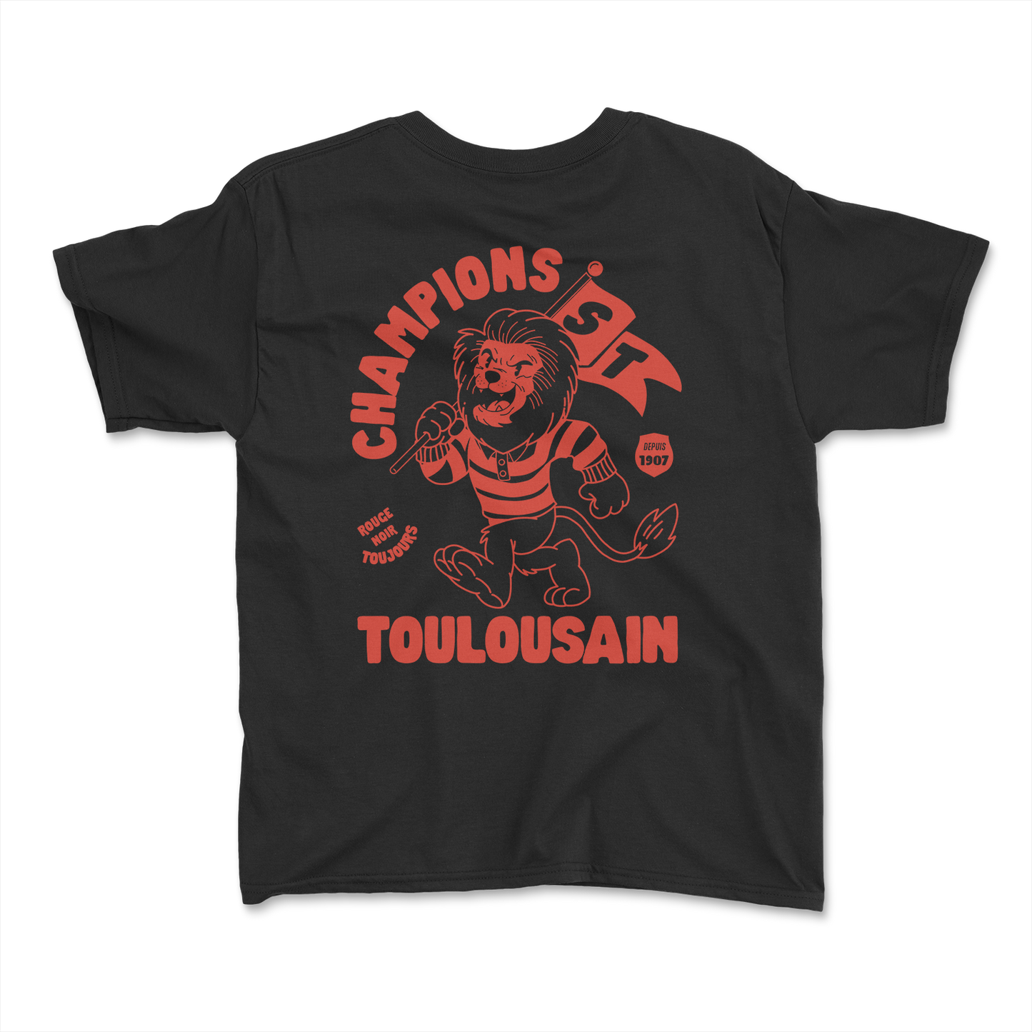 T-shirt Rugby Enfant Toulouse – Stade Toulousain, Rouge & Noir