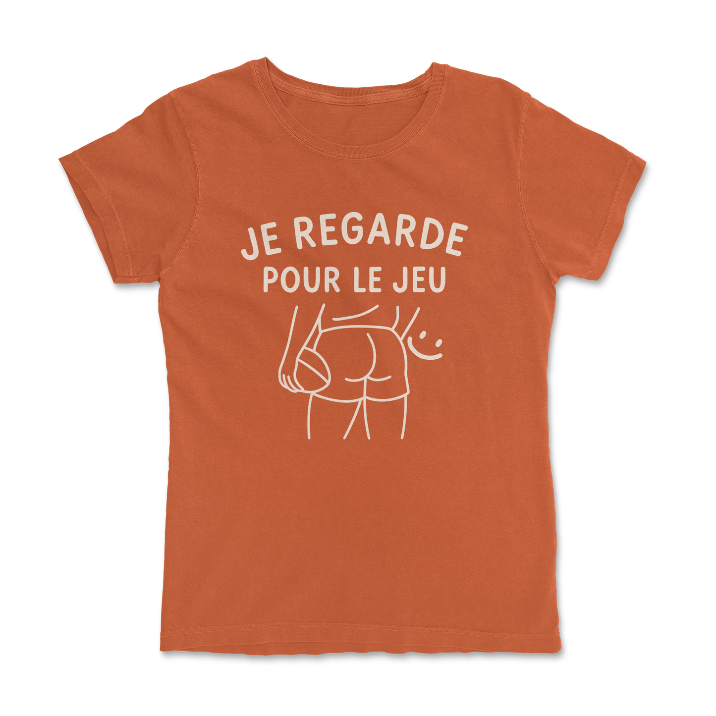 T-shirt Rugby Femme – Je Regarde Pour le Jeu