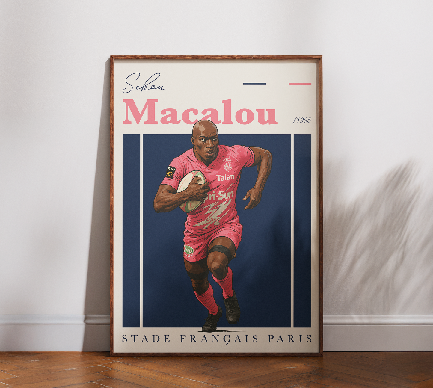 Affiche Stade Français Paris – Sekou Macalou-Garçon bien vêtu