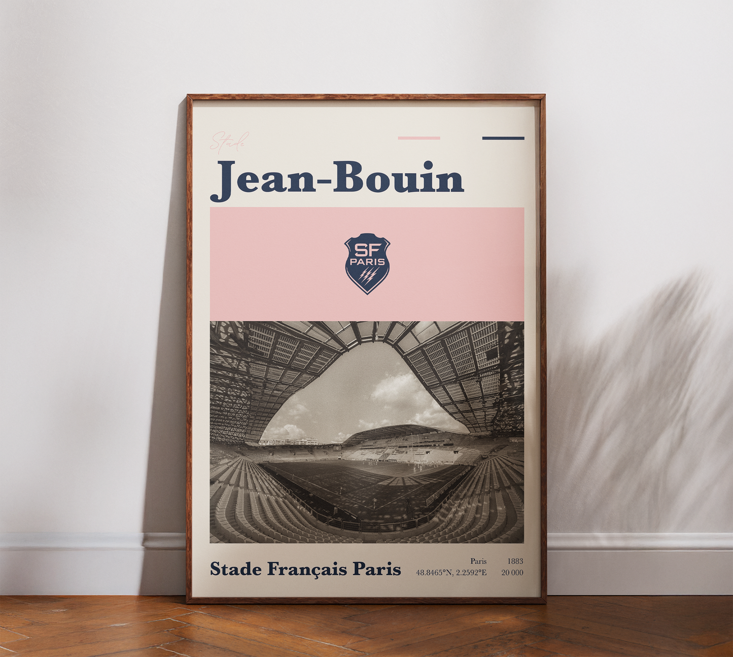 Affiche Stade Français Paris – Stade Jean-Bouin-Garçon bien vêtu