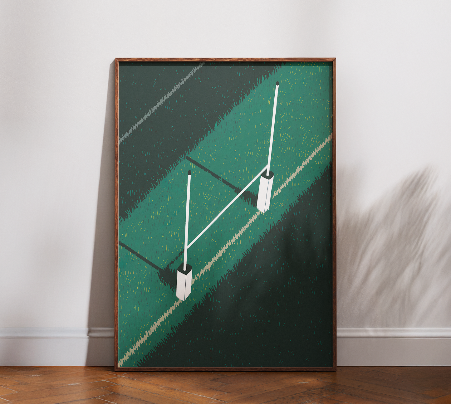 Affiche Rugby – Poteaux & Terrain d’Essai-Garçon bien vêtu