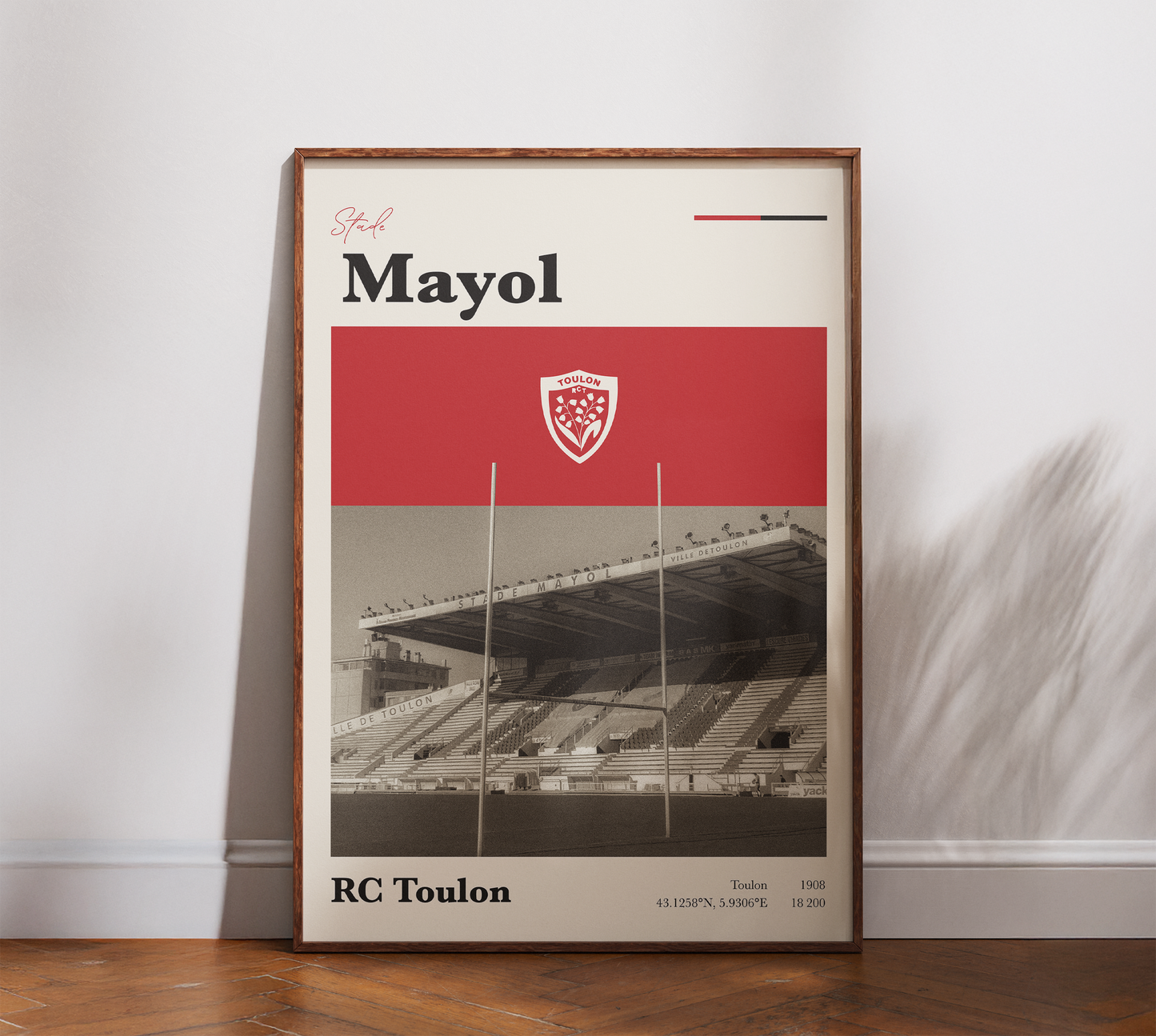 Affiche RC Toulon – Stade Mayol-Garçon bien vêtu