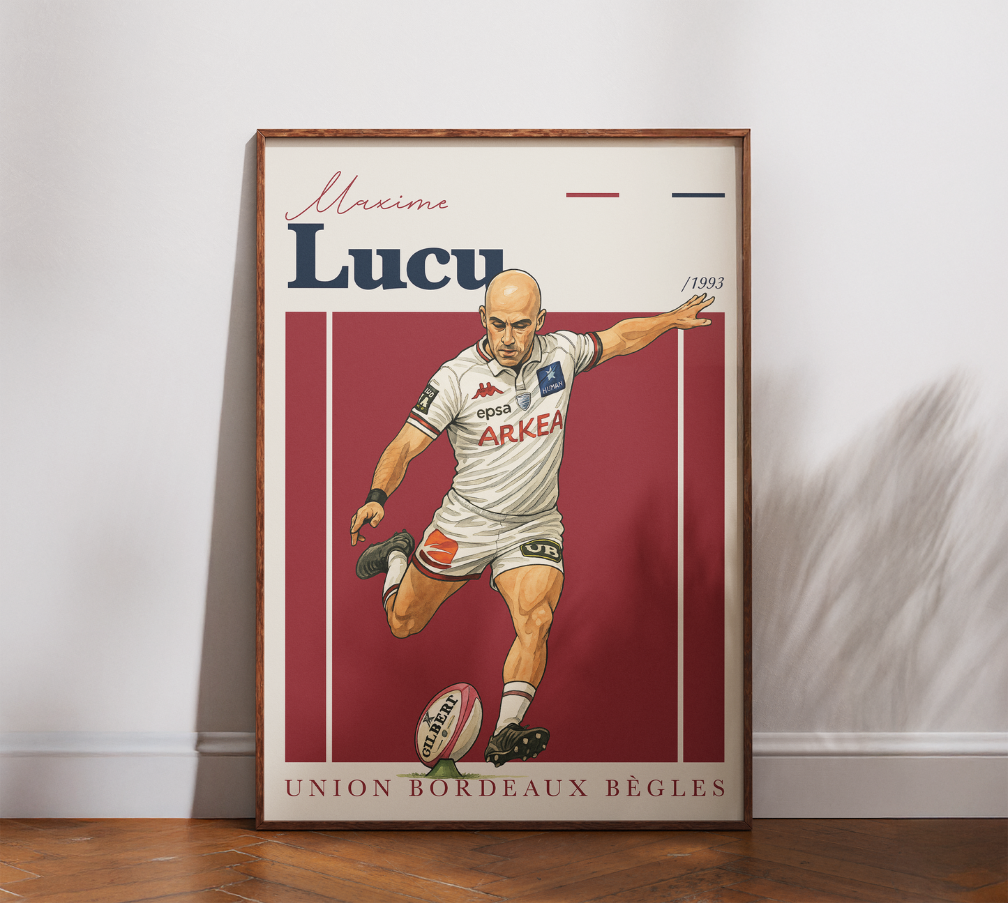 Affiche UBB – Maxime Lucu-Garçon bien vêtu