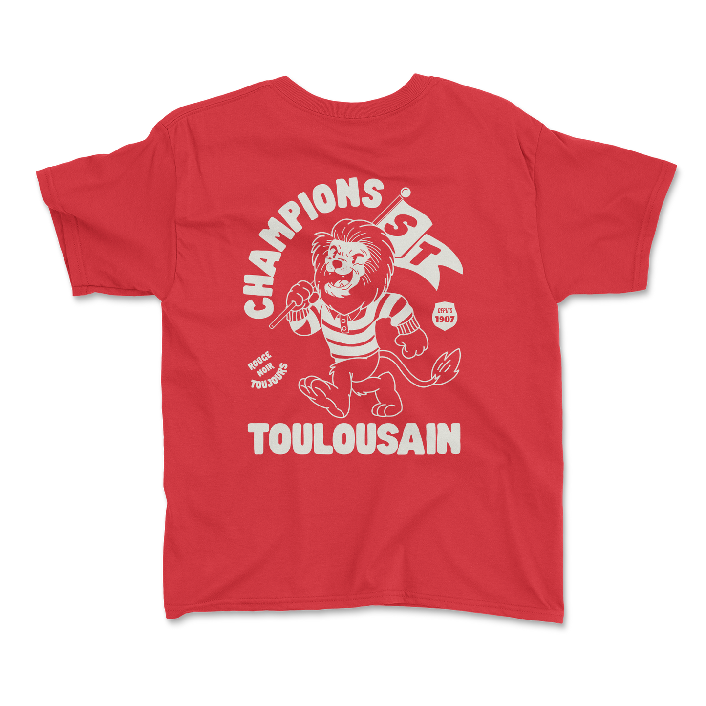 T-shirt Rugby Enfant Toulouse – Stade Toulousain, Rouge & Noir