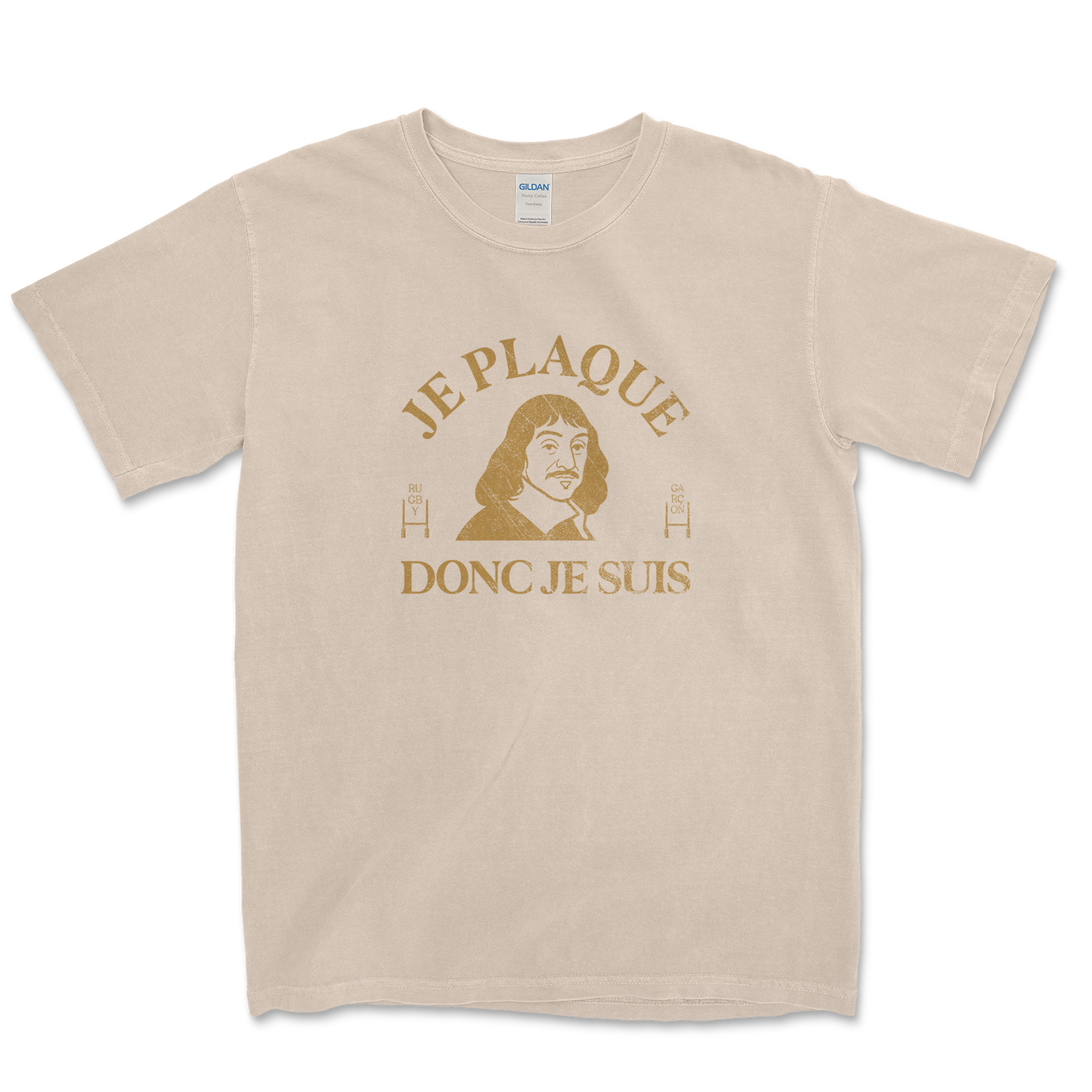 T-shirt Rugby Je Plaque Donc Je Suis – Descartes Ovale Edition