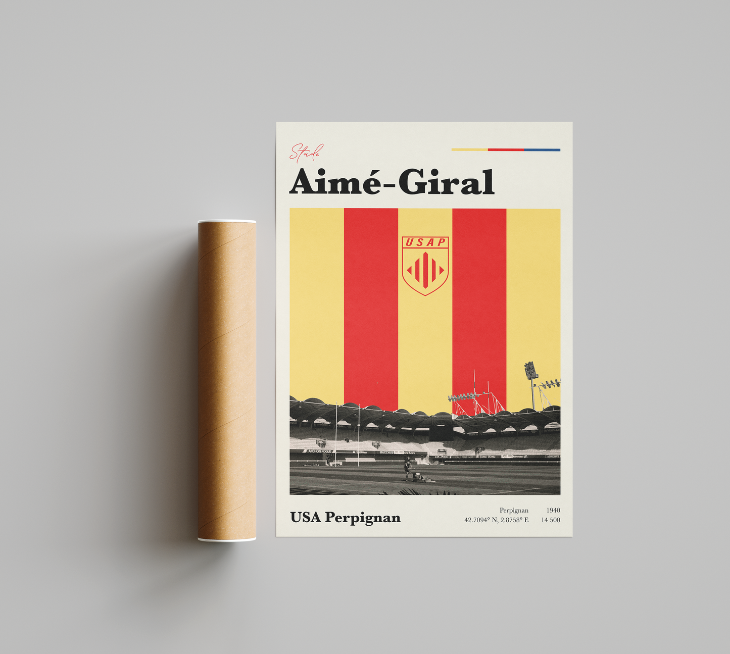 Affiche Rugby – USAP Perpignan – Stade Aimé-Giral