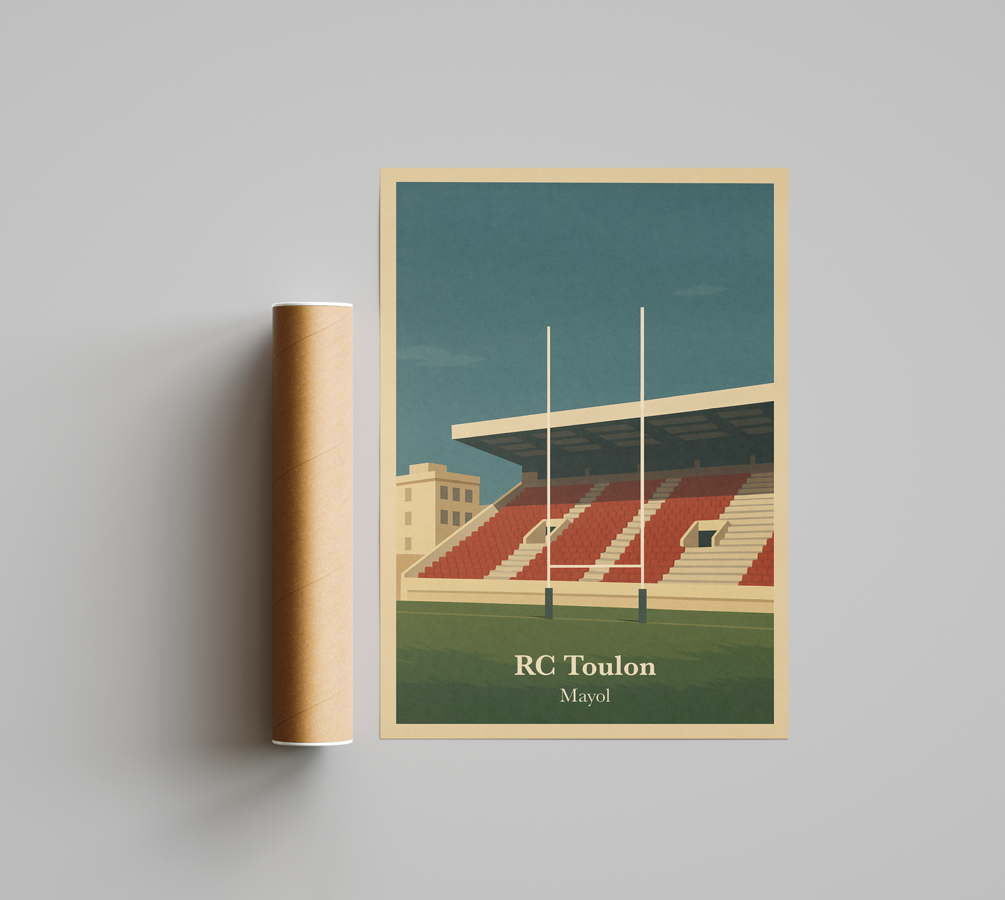 Affiche RC Toulon – Stade Mayol-Garçon bien vêtu