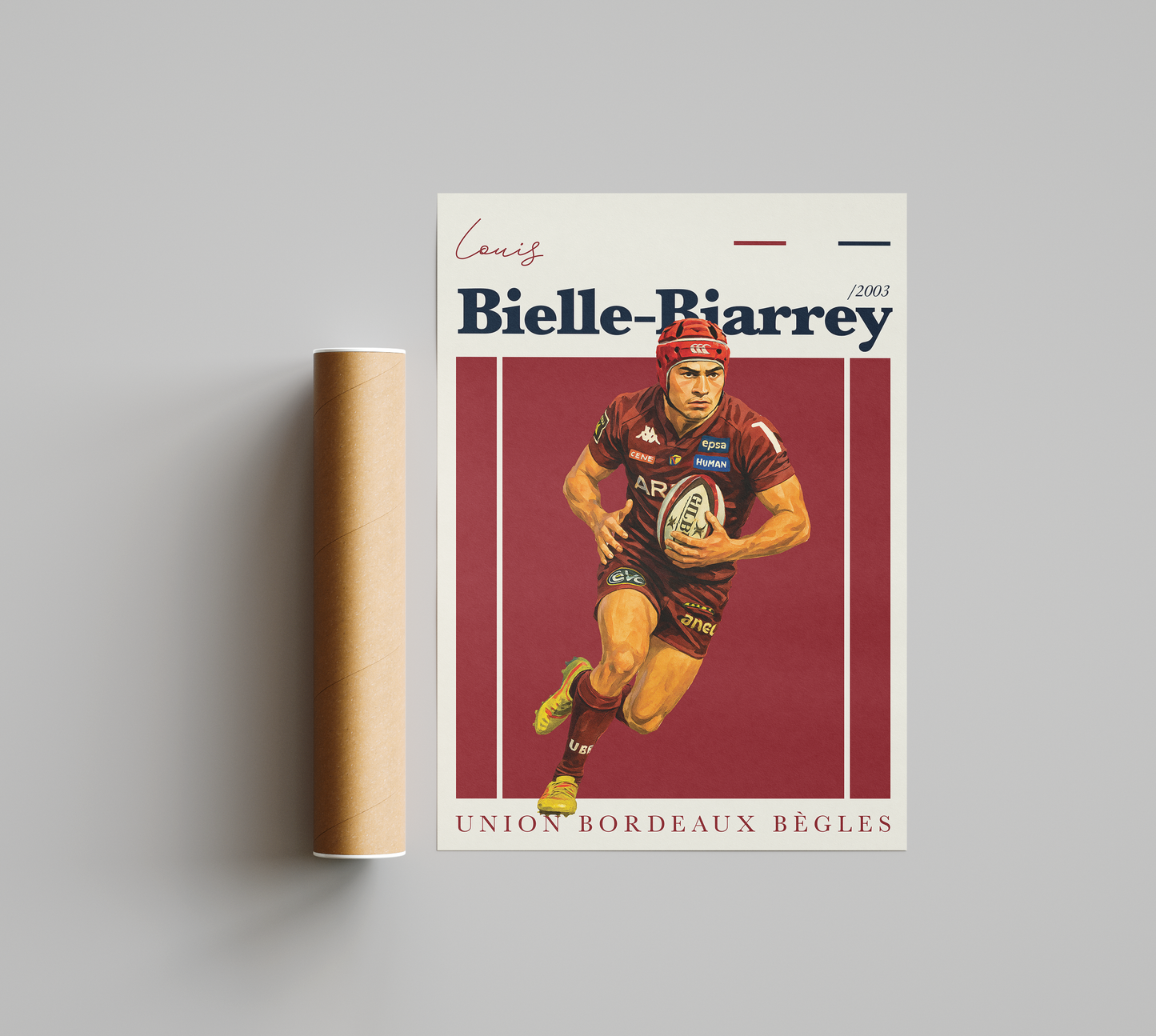 Affiche UBB – Louis Bielle-Biarrey-Garçon bien vêtu