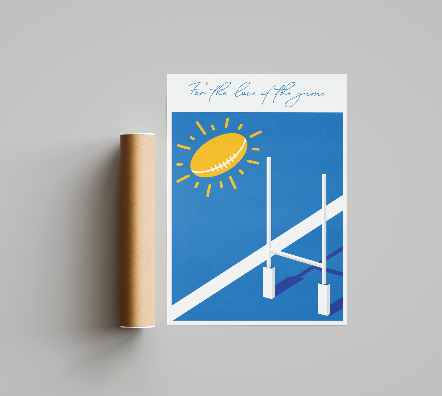 Affiche Rugby – Pour l’Amour du Jeu-Garçon bien vêtu