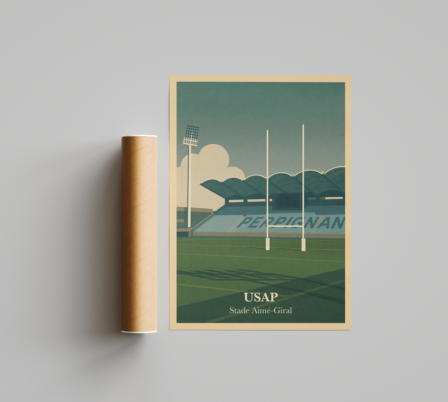 Affiche Perpignan (USAP) – Stade Aimé-Giral