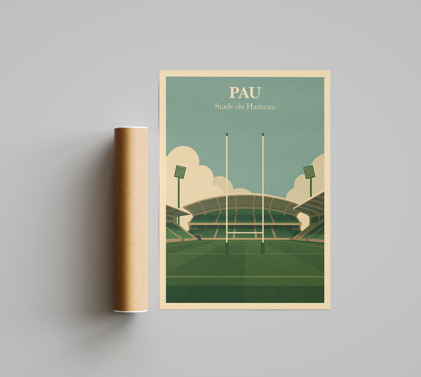 Affiche Rugby Pau – Stade du Hameau