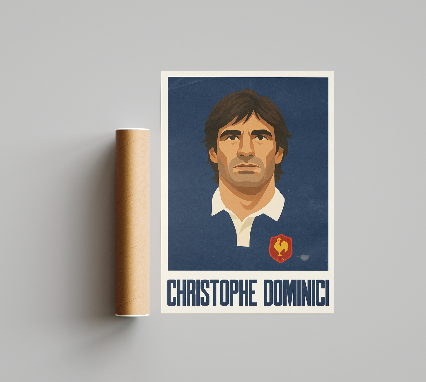 Affiche Rugby – Christophe Dominici – France