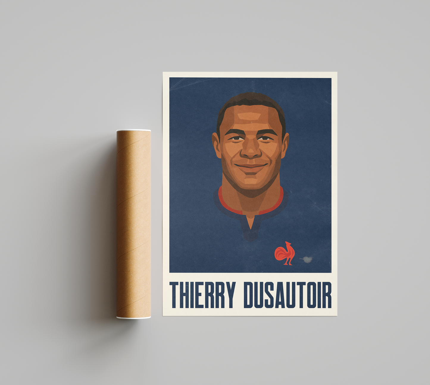 Affiche Rugby – Thierry Dusautoir – France