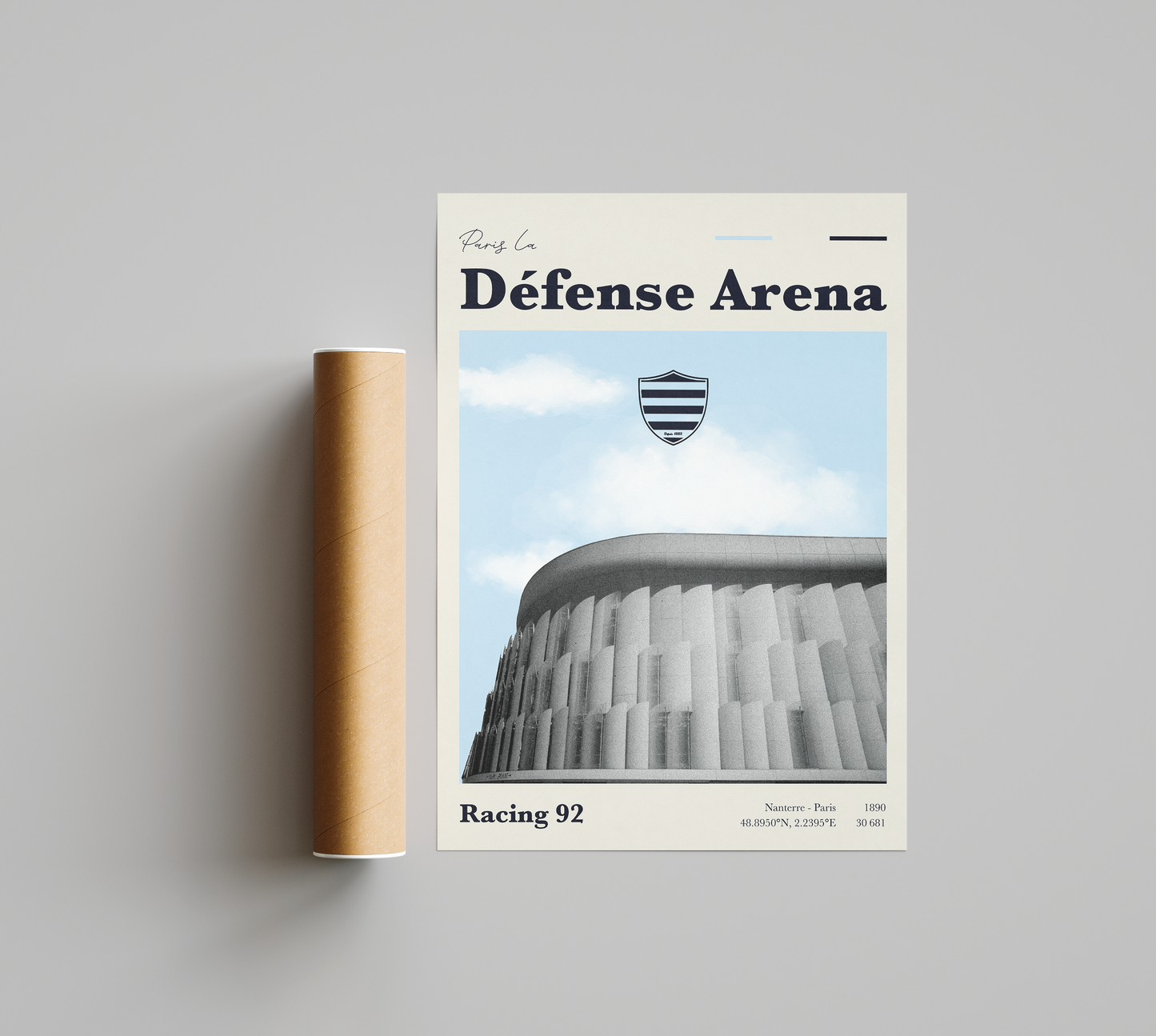 Affiche Racing 92 – Paris La Défense Arena-Garçon bien vêtu