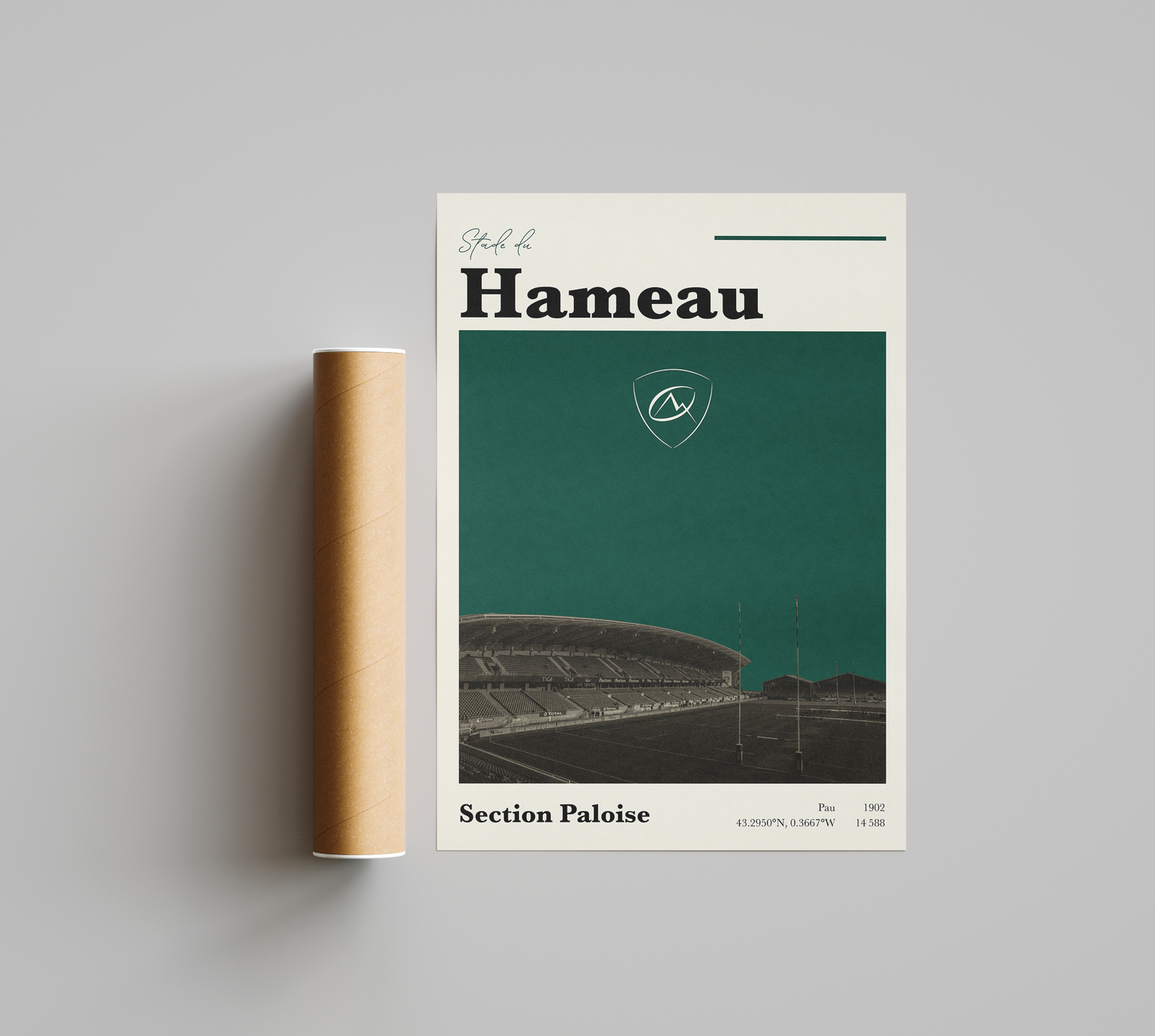 Affiche Section Paloise – Stade du Hameau-Garçon bien vêtu